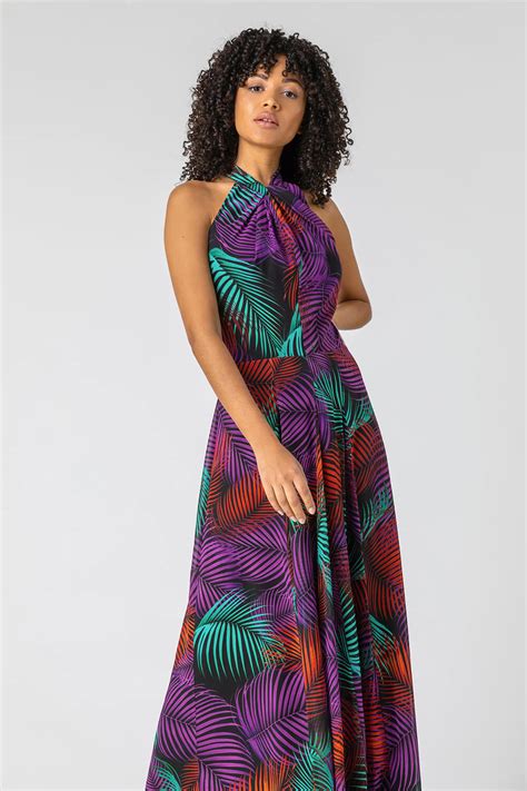 hawaiian print maxi dresses